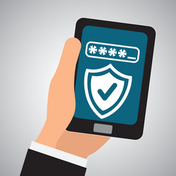 security system design warning and technology vector image