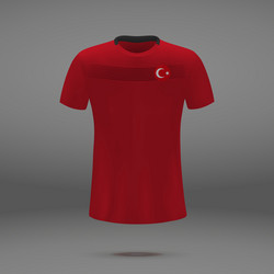 football kit of turkey vector