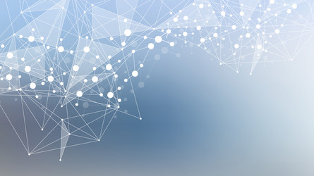 geometric abstract background with connected line vector image
