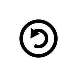 refresh line icon editable stroke simple mobile vector image