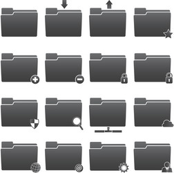 Black and white christmas icons set Royalty Free Vector