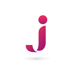 Colorful letter j Royalty Free Vector Image - VectorStock