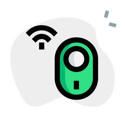 motion sensor a device to detect nearby movement vector image