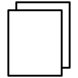 paper document file icon in thin line style vector image