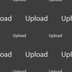upload sign icon load symbol seamless pattern vector image