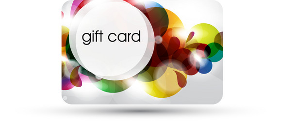 bubble gift card design Vector Image