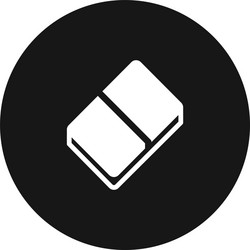 eraser icon simple sign for web site and mobile vector image