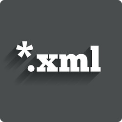 file document icon download xml button vector image