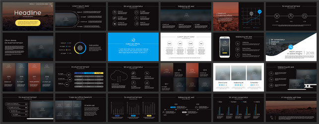 Presentation Templates & Slides vector image
