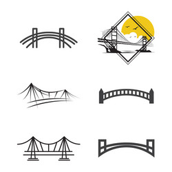 Bridge icon vector