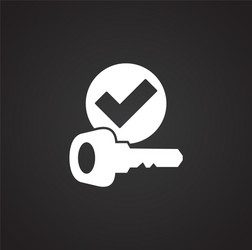 Smart lock icon on background for graphic and web vector