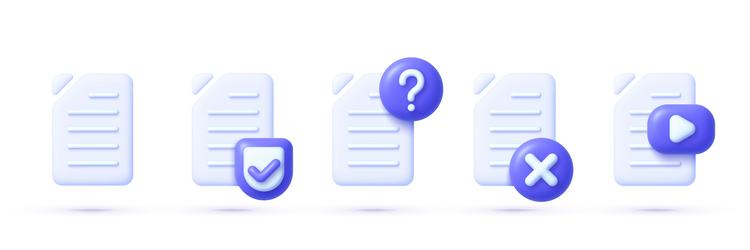 3D File Set for Update vector image