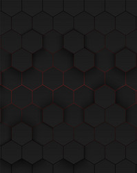 Black metal texture background honeycomb pattern Vector Image