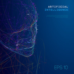 artificial intelligence abstract technology vector image