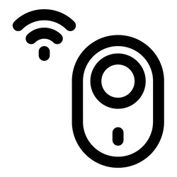 motion sensor a device to detect nearby movement vector image