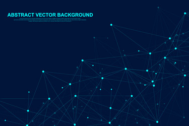 Futuristic abstract background blockchain vector