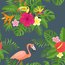 summer seamless pattern vector image