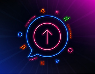 swipe up button line icon scrolling arrow sign vector image