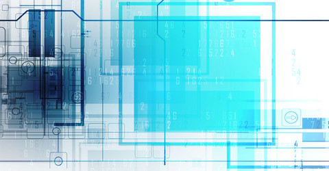 digital technology world business virtual concept vector image