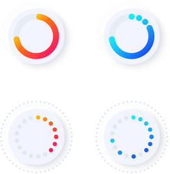loader progression ui elements kit vector image