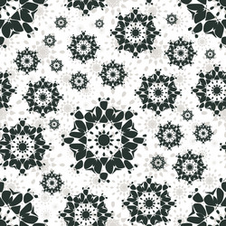 seamless pattern with abstract flowers repeating vector image