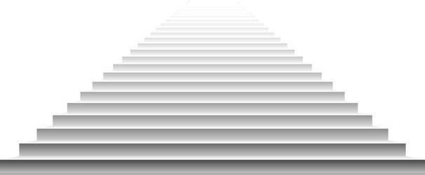 Stairs isolated on white background steps vector