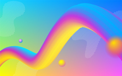 trendy color gradient 3d transition background vector image