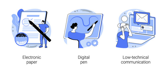 Using technology abstract concept vector