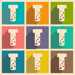 flat with shadow concept and mobile application vector image