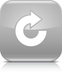 Black arrow sign refresh rotation reload icon Vector Image