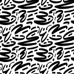 marker drawn scribble seamless pattern vector image