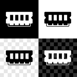 set ram random access memory icon isolated vector image