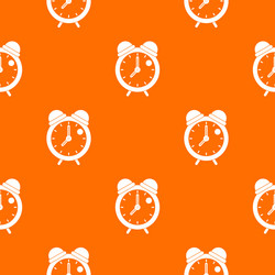 alarm clock retro classic design pattern seamless vector image