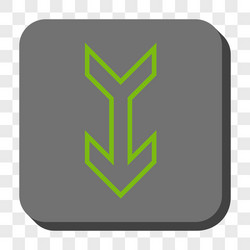 arrow down rounded square button vector image