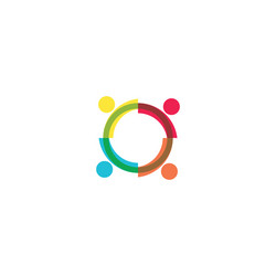 C letter people person logo icon Royalty Free Vector Image