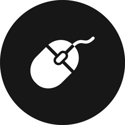 computer mouse icon simple sign for web site vector image
