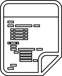 html programming code vector image