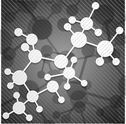 abstract background with paper molecule model vector image