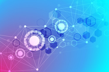 big data visualization background modern vector image
