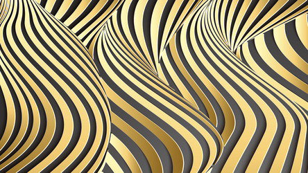 Luxury gold background wavy landscape vector