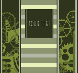 Interlocking Gears - Mechanical Pattern vector image