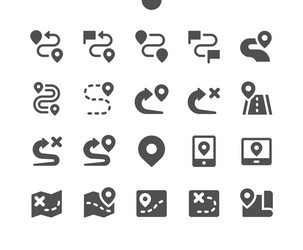 navigation v1 ui pixel perfect well-crafted vector image