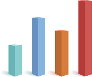 Abstract Data Visualization Numbers vector image