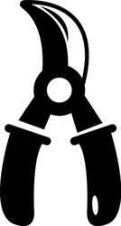 grape scissors icon simple style vector image