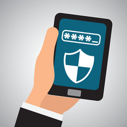 security system design warning and technology vector image