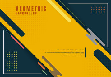 template presentation abstract geometric rounded vector image