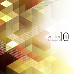 abstract geometric background with cube vector image
