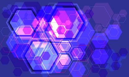 Abstract Technology Hexagon Pattern vector image
