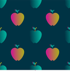 apple gradient seamless pattern vector image
