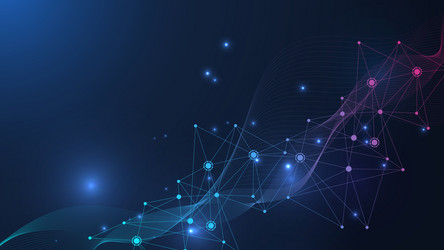 global network connection website header or banner vector image